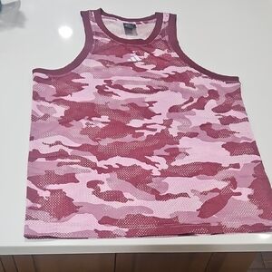 Adidas Camo Tank Top - Pink Camo. Size Small